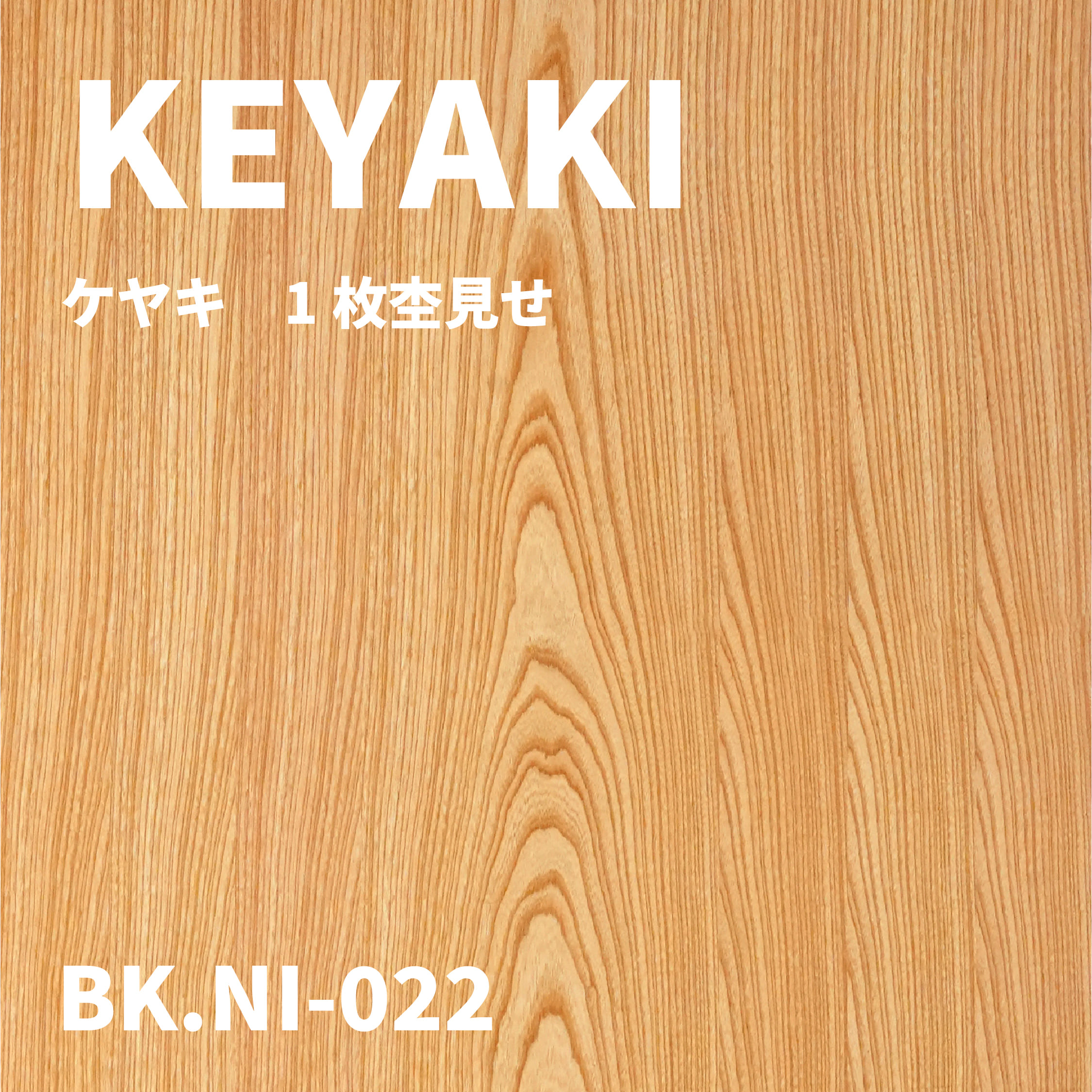 BK.NI-022　ケヤキ　1枚杢見せ
